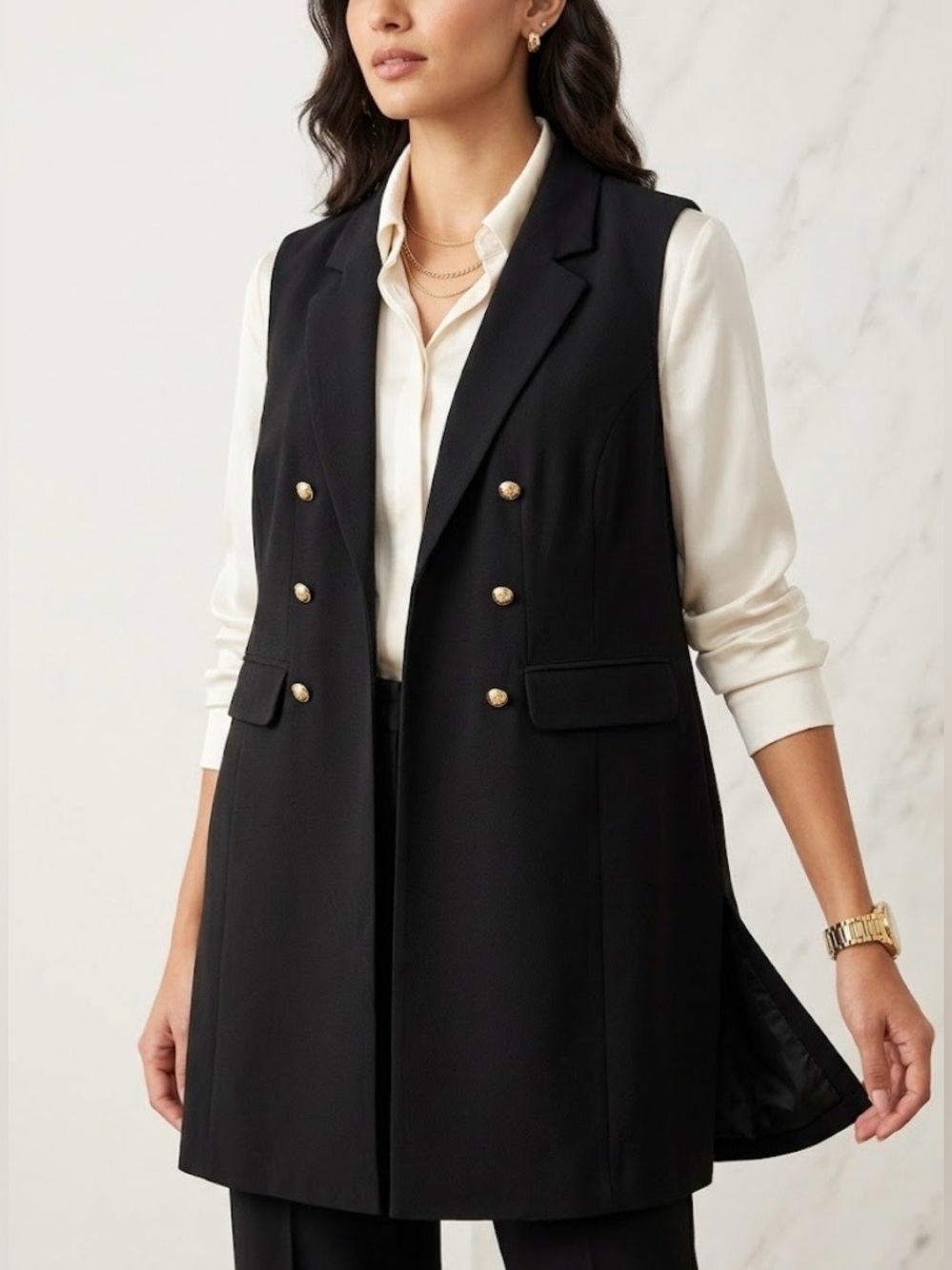 INC International Concepts Black Women's Blazer size 2X